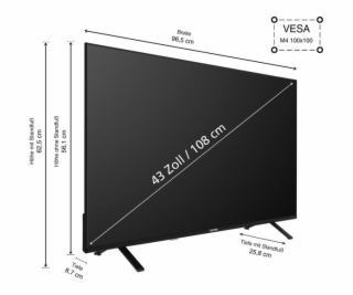 Telefunken XU43TO750S, LED televize