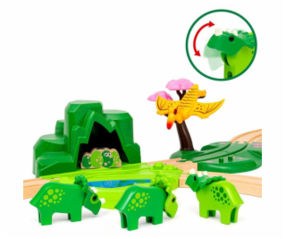 BRIO World Dinosaur Deluxe Set, dráha