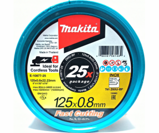 Makita  KOVOVÉ ŘEZNÉ KOTOUČE 125mm x 0,8mm x 22,23mm / 25...