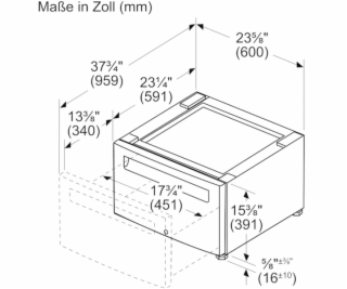 Bosch podstavec s výsuvným sušákem WTZPW2XD, spodní skříňka