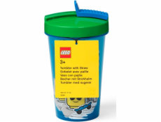 LEGO hrnek Room Copenhagen s brčkem Iconic Boy Bright Blue