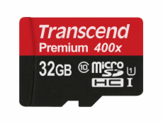 Transcend microSDHC         32GB Class 10 UHS-I 400x + SD adapter