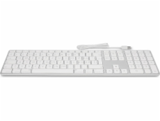 LMP Large Font USB Keyboard 110 kláves drátová USB klávesnice s 2x USB a hliníkovým horním krytem - švýcarská