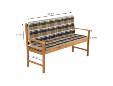 Fieldmann FDZN 9121 Potah pro 2-místnou lavici 4013-T, pruh hnědá