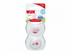 Dudlík NUK Star Peppa Pig 6-18m 2 ks Vel.6-18 m