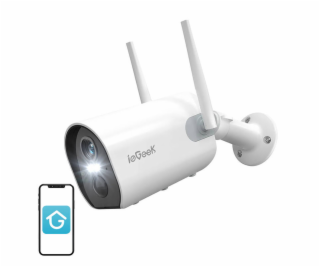 Wireless WiFi outdoor camera ieGeek ZS-GX2S white 5200mAh