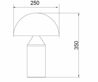 Stolní lampa Domoletti T21067A, E27, stojací, 40W