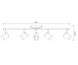 Nástěnné svítidlo Domoletti LED21001-6TR 20 W, LED, 3000 °K