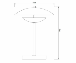 Lampa Auras P18352-1T D30, LED, stojící, 13W