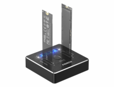 Dokovací/klonovací stanice pro SSD M.2 NVMe/SATA 20Gbps FIDECO M2288 (USB 3.2, UASP, TRIM)