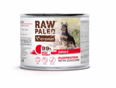 RAW PALEO Duoprotein Beef & Rabbit Adult - vlhké krmivo pro psy - 200g