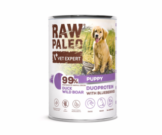 RAW PALEO Duoprotein Duck & Boar Puppy - vlhké krmivo pro...