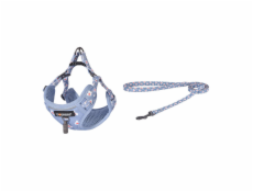 Dogness cat leash 1,5m+harness walking set (light blue)