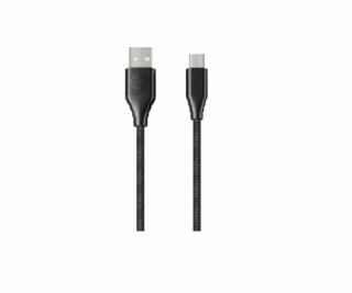 Datový kabel Forever Core micro USB 1,5m 3A textilní černý