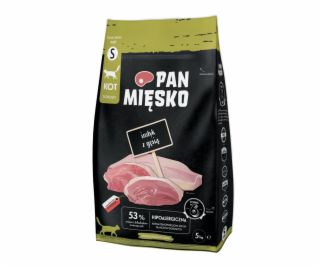 PAN MIĘSKO Krůtí s Husím Small - suché krmivo pro kočky -...