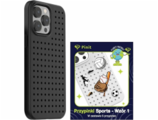 Súprava púzdier Pinit Pinit Dynamic + Sports Pin pre iPhone 14 Pro Max 6,7" čierno/čierny vzor 1