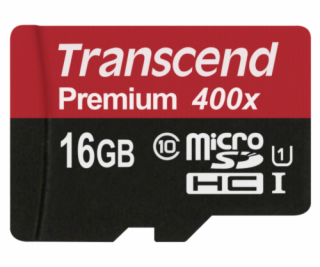 Transcend microSDHC         16GB Class 10 UHS-I 400X