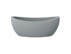 Vazonas Scheurich Stony Grey, plastikinis, O 58x24cm, pilkas