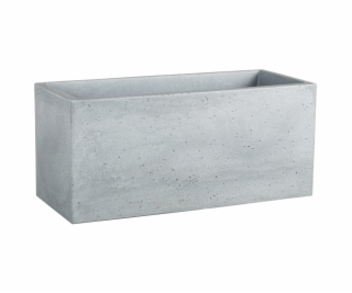 Vazonas Scheurich Stony Grey, plastikinis, O 59x25cm, pilkas