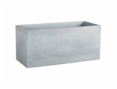 Vazonas Scheurich Stony Grey, plastikinis, O 59x25cm, pilkas