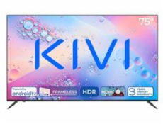 KIVI - 75 , UHD, Android TV 11, Černá, 3840x2160, 60 Hz,rep. 2x12W, 127 kWh/1000h , BT5, HDMI 4x, USB 2x