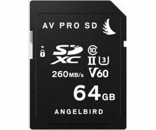 Angelbird AV PRE SD MK2 V60 SDXC 64 GB Class 10 UHS-II/U3...