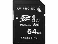 Angelbird AV PRE SD MK2 V60 SDXC 64 GB Class 10 UHS-II/U3 V60 karta (AVP064SDMK2V60)