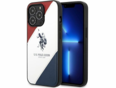 US Polo US Polo Case pro iPhone 14 Pro 6.1 Bílá/bílá trikolor reliéf