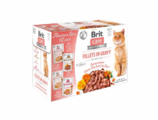 Brit Care Cat Flavour Box Fillet in Gravy, 4x3pcs. (12x 85g) kapsičky pro kočky