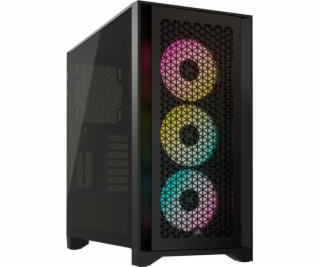 CORSAIR iCUE 4000D RGB AIRFLOW/Midi Tower/Transpar./Černá