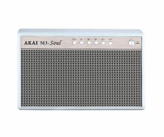 Reproduktor AKAI, M3 SOUL, white, Bluetooth, 2 x USB, 20 ...