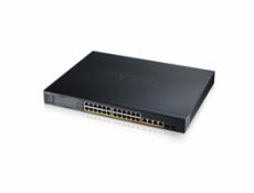 Zyxel XMG1930-30HP, 24-port 2.5GbE Smart Managed Layer 2 PoE 700W 22xPoE+/8xPoE++ Switch with 4 10GbE and 2 SFP+ U