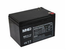 MHPower MS12-12 olověný akumulátor AGM 12V/12Ah, Faston F2 - 6,3mm