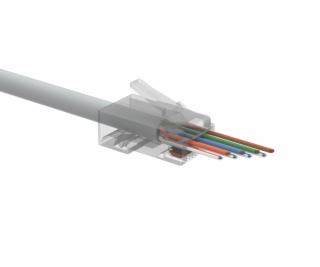 Univerzální EASY konektor RJ45 CAT6 UTP 8p8c na drát i li...