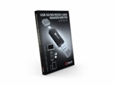 Čtečka karet C-tech UCR-02-AL, USB 3.0 TYPE A/ TYPE C, SD/micro SD