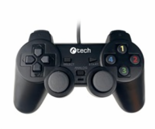 C-TECH Gamepad Callon pro PC/PS3, 2x analog, X-input, vib...