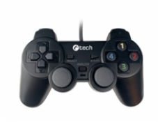 C-TECH Gamepad Callon pro PC/PS3, 2x analog, X-input, vibrační, 1,8m kabel, USB