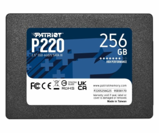 SSD disk Patriot P220 2,5  256GB, SATA III