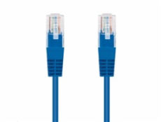 Kabel C-TECH patchcord Cat5e, UTP, modrý, 0,5m