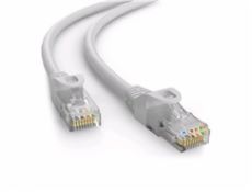 Kabel C-TECH patchcord Cat6e, UTP, šedý, 15m