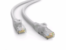 Kabel C-TECH patchcord Cat6e, UTP, šedý, 50m