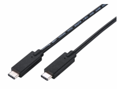 C-TECH Kabel USB 3.2, Type-C (CM/CM), PD 100W, 20Gbps, 2m, bílý