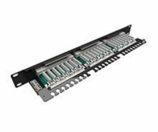 Solarix Patch panel 24 x RJ45 CAT5E STP černý 1U SX24-5E-...