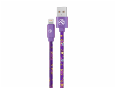 Tellur Graffiti USB na Lightning cable 3A 1m purple