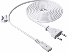 Akyga napájecí kabel 1.5m/250V/CEE 7/16-IEC C7 - bílá