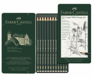 Faber-Castell Pencil Castell 9000 Design 12 kusů kovového...