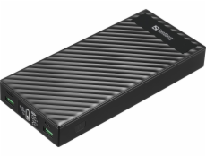 Sandberg Powerbank 2xUSB-C PD100W 30000mAh, černá