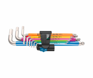 Wera 3950/9 Hex-Plus Multicolour HF Stainless 1