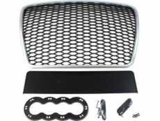 MTUNING_F GRILL AUDI A6 C6 RS Style Matt Silver-Black (09-11)