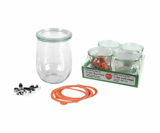 WECK Rundrandglas Tulpe 1,0l 4er Pack